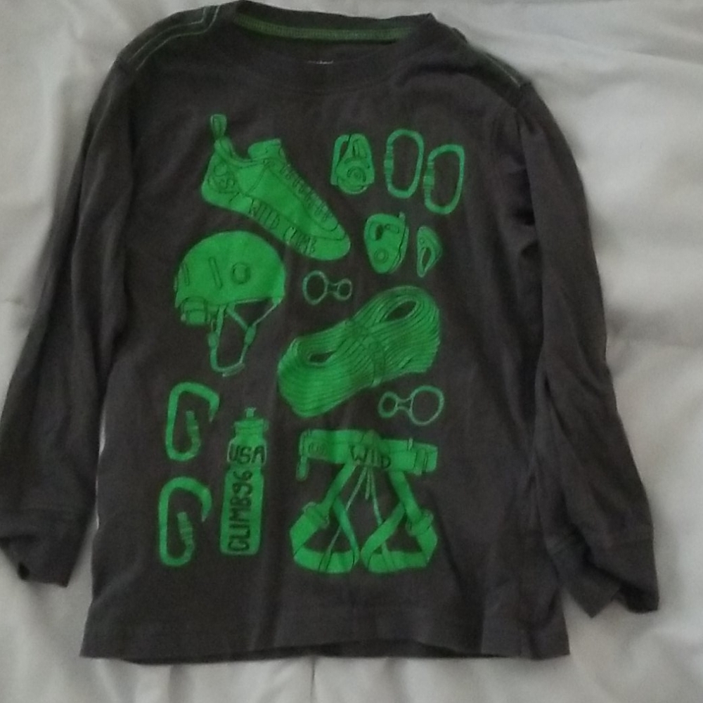 Carters rock climb long sleeve tee 3t